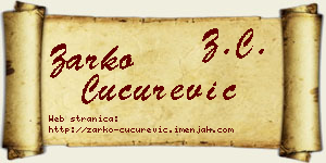 Žarko Cucurević vizit kartica